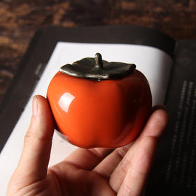 【宣品文创】文房四宝陶瓷水丞水滴水舀铜勺创意茶叶罐