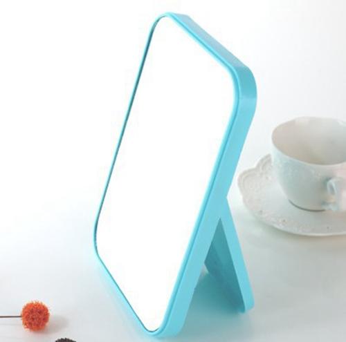 创意台式便携随身化妆镜大桌面折叠公主镜可爱宿舍桌面梳妆小镜子	台式双面镜ZMLMTSMJFHS1 商品图6