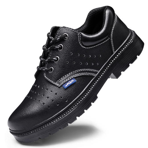 透气劳保鞋男牛皮防砸防刺穿工作安全鞋 商品图1