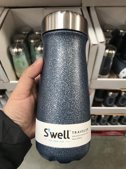 swell保温保冷随行杯470毫升翡翠绿大理石纹夜空灰三色可选温哥华直邮