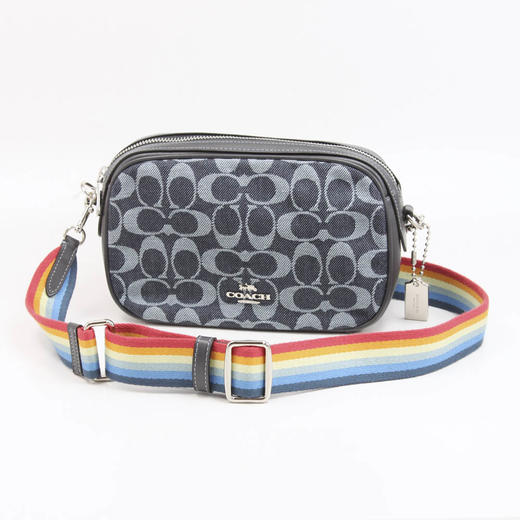 coach蔻驰女包相机包链条单肩斜跨包小圆包