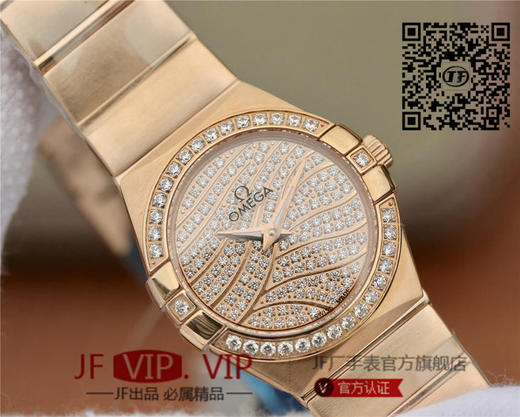 TW欧米茄女款星座系列27mm石英腕表 ，每个零件都是原装一比一开模。 女士腕表，精钢表带，密底 商品图4