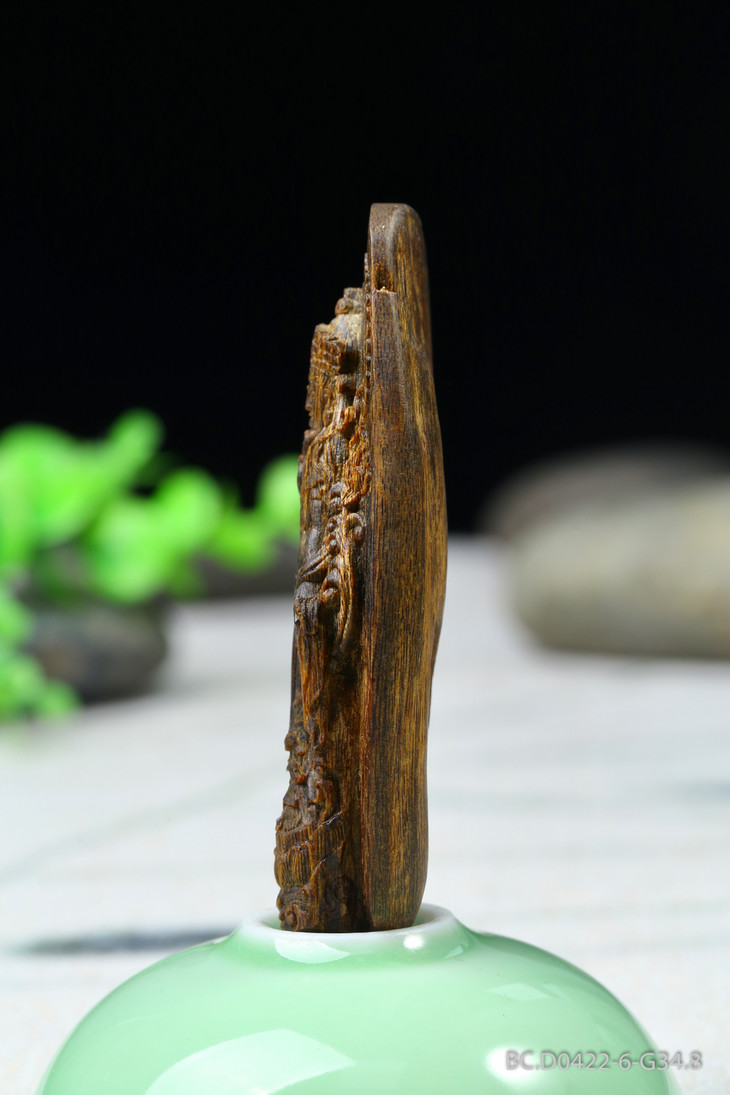 白奇楠沉水密宗观音2088g