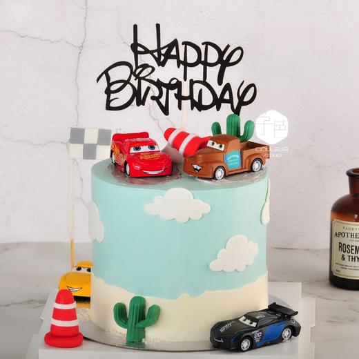 （C006)Couleur Violet 汽车总动员古早奶油霜蛋糕【加高款】 商品图1