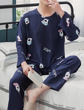 学苑 M39男士春夏季人造棉绸家居服1:1实物服装纸样图纸牛皮纸样