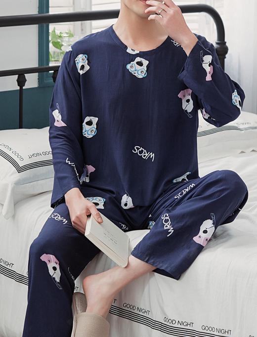学苑 M39男士春夏季人造棉绸家居服1:1实物服装纸样图纸牛皮纸样 商品图0
