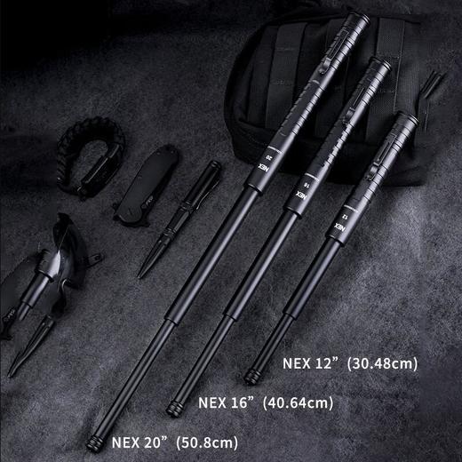 现货！纳利德NEX防身机械伸缩棍、特工便携甩棍抱夹、带攻击头可破窗！防卫三节棍！ 商品图1