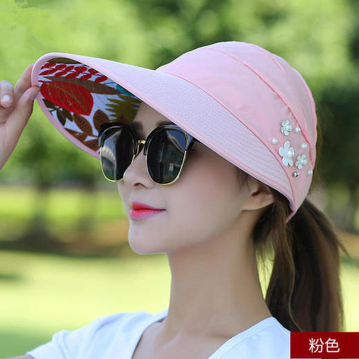 休闲百搭出游防紫外线，可折叠防晒太阳帽XM 商品图3