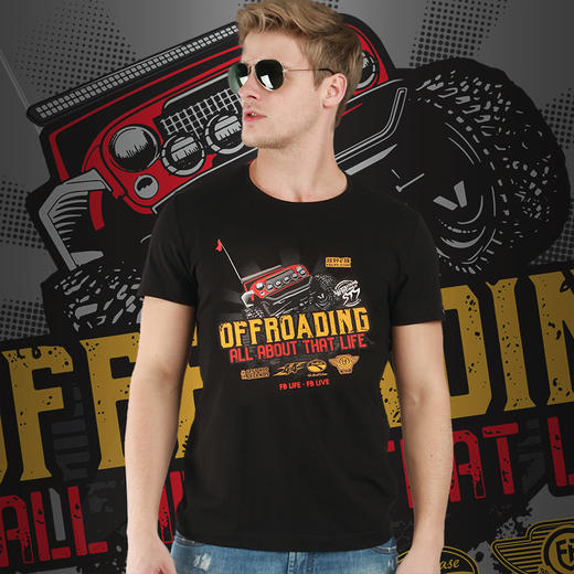 [39.9元1件] JEEP WRANGLER牧马人越野系列潮流印花短袖T恤舒适汗衫 NMT-0939 商品图0