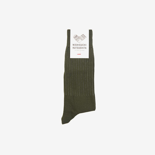 NISHIGUCHI Egypt Cotton Strip Socks / Men 埃及棉条纹袜子 商品图4