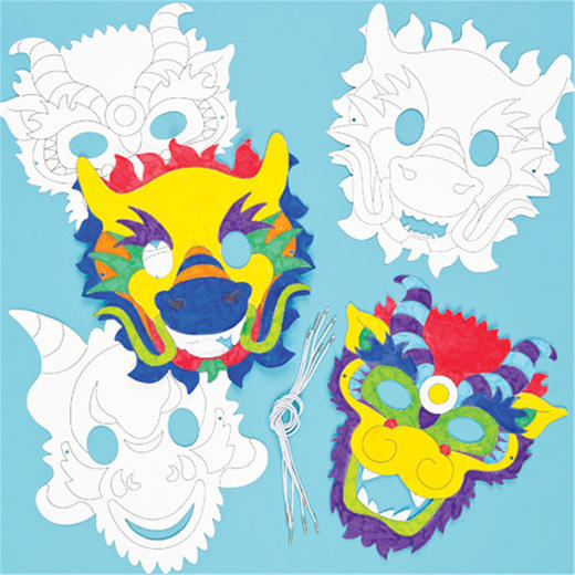 端午节中国龙面具
