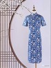 AW16中式旗袍假门襟后中隐形拉链1:1服装纸样裁剪图纸牛皮纸样 商品缩略图2