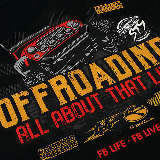 [39.9元1件] JEEP WRANGLER牧马人越野系列潮流印花短袖T恤舒适汗衫 NMT-0939 商品图2