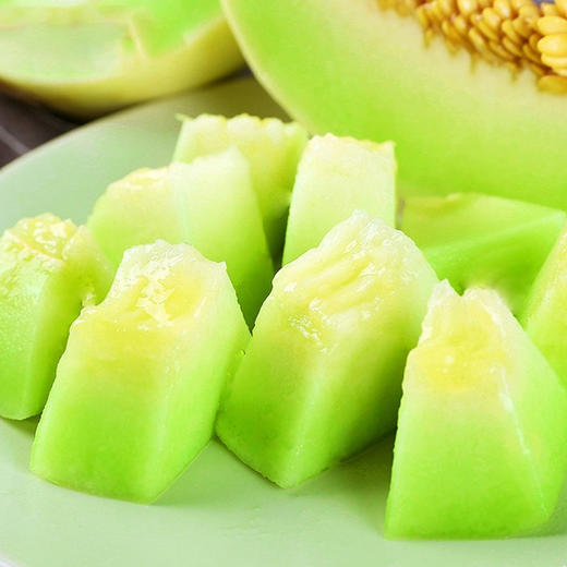 曾直供g20峰会上海南汇玉菇甜瓜瓜肉翠绿瓤厚汁丰糯沙香甜宛如冰淇淋