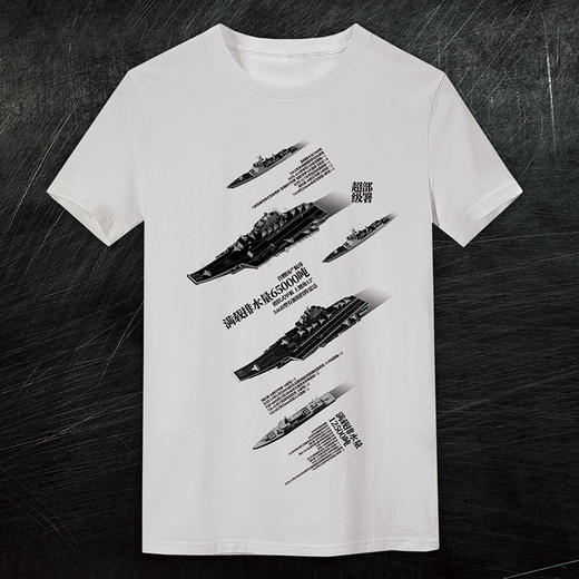 【军武出品】双航母大舰队海军文化T恤 商品图0