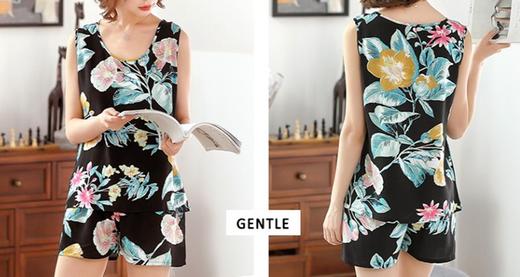 AW26女夏季人造棉绸短袖背心家居服1:1实物服装纸样图纸牛皮纸样 商品图3