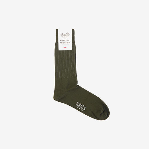 NISHIGUCHI Egypt Cotton Strip Socks / Men 埃及棉条纹袜子 商品图3