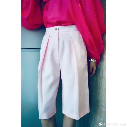 LAKE STUDIO 粉色中长短裤 商品图3