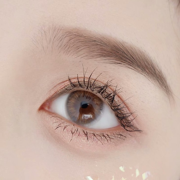 羽纱蜜橘棕年抛美瞳含硅水凝胶