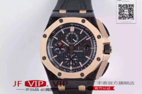 爱彼26406FR.OO.A002CA.01。  系列：皇家橡树离岸型  款式：原装开模cal.3126自动机械,44毫米,男士  材料：锻造碳纤维加包玫瑰金金表圈  振频：28800每小时振荡次数