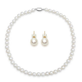 Pearl moments 珍珠项链耳环套装2号（多规格)