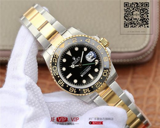EW劳力士水鬼【GMT-Master II 】是劳力士zui热卖的表款之一 搭配真陶瓷圈口铂金字体 2836机芯质量稳定可靠 直径40mm 原装一比一开发 商品图1