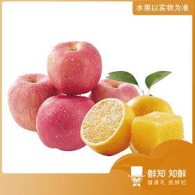 鲜礼卡 - A套餐 鲜果组合（山东泉水栖霞苹果12颗+赣南脐橙10颗）【青春版】