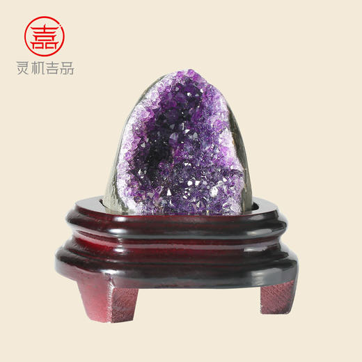 灵机吉品消磁聚气紫水晶簇原石摆件 商品图3