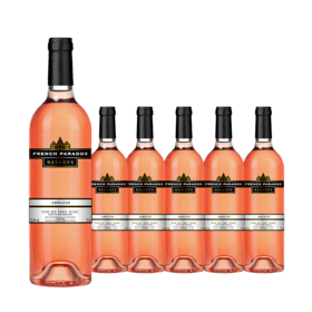 整箱特惠装 法国原瓶进口葡萄酒 茗酊古堡-桃红葡萄酒 French Paradox Rose 750ml*6