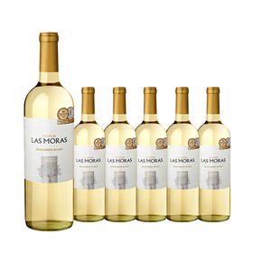 整箱特惠装 阿根廷原瓶进口干白 罗斯摩萨-苏伟浓白葡萄酒 Las Moras Sauvignon Blanc 750ml*6