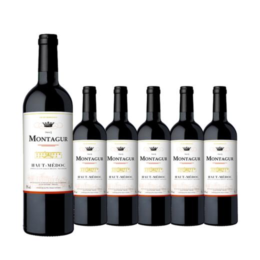 整箱特惠装 梦德娇梅铎克红葡萄酒 Montagure Haut Medoc 750ml*6 商品图0