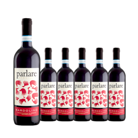 整箱特惠装 意大利原瓶进口红酒 派拉雷巴多利诺干红葡萄酒Parlare Bardolino 750ml*6