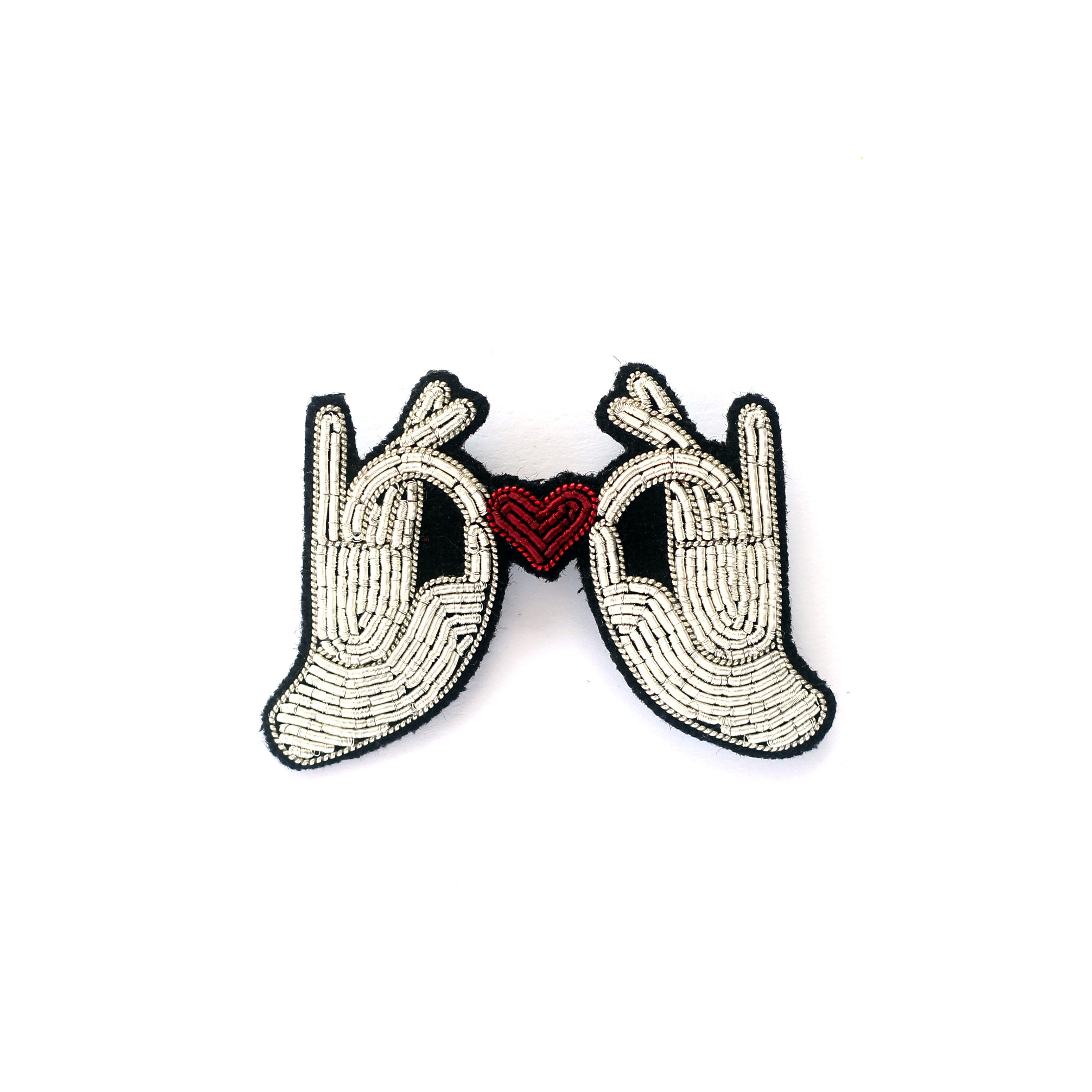 北京仓｜Macon & Lesquoy-Heart In Hands-胸针［法国设计师 ］