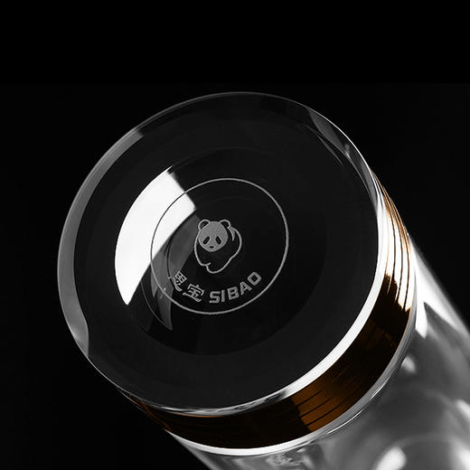 思宝官方旗舰店玻璃杯德厚流光高硼硅水晶木纹礼盒高山杯升级简约 商品图1