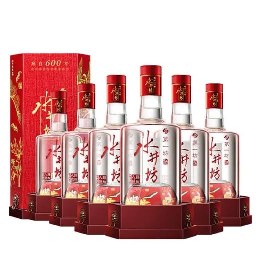 【禧庆版】水井坊 臻酿八号 禧庆版 52度500ml*6瓶 整箱装 （整箱含3个礼袋） 商品图0