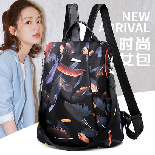 LZN-80-890529-新款时尚双背防盗休闲双肩包旅行包 商品图2