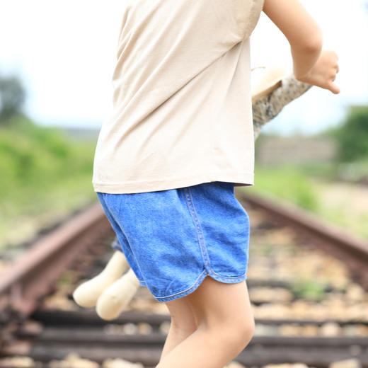 KZ LM19037 儿童牛仔短裤80-120特价 商品图3