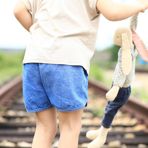 KZ LM19037 儿童牛仔短裤80-120特价 商品图4