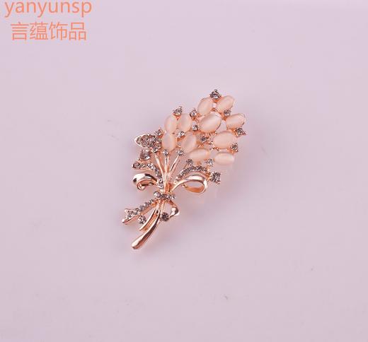 猫眼石水钻麦穗花朵高档胸针别针衣饰配饰 TZW 商品图2