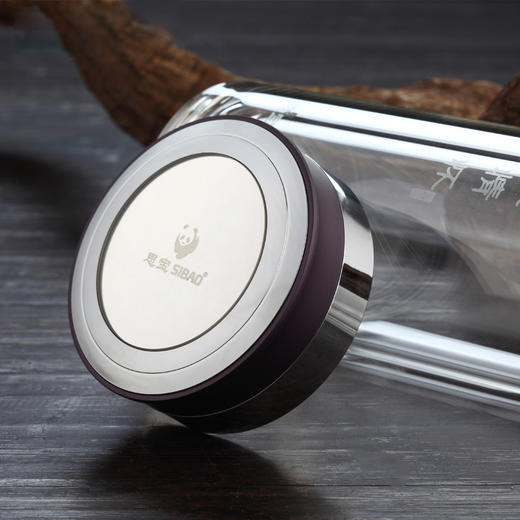 思宝旗舰店华夏情怀1-2-3号双层玻璃杯中国风便携时尚随手茶水杯 商品图1