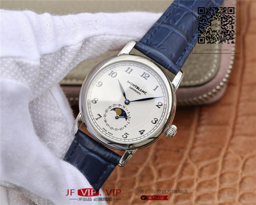 万宝龙明星leagcy璀璨星耀月相盘 直径42mm厚度10mm 淬火工艺蓝钢针，重金打造，Pelletteria意大利牛皮+三重折叠，日本进口9015改造MB 29.14机芯 商品图3