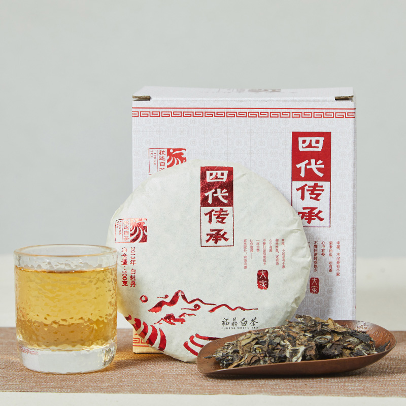 大家系列丨2013年 白牡丹 四代传承 100g*6/盒