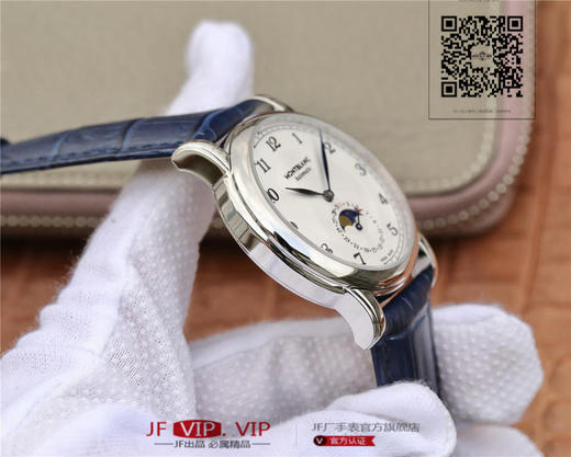 万宝龙明星leagcy璀璨星耀月相盘 直径42mm厚度10mm 淬火工艺蓝钢针，重金打造，Pelletteria意大利牛皮+三重折叠，日本进口9015改造MB 29.14机芯 商品图5