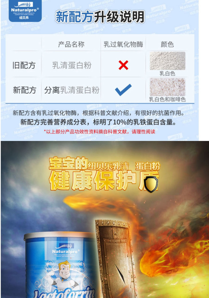 新西兰纽贝乐乳铁蛋白粉1g60包