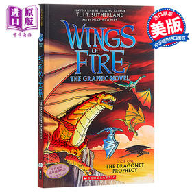 预售 火翼飞龙漫画1：飞离天翼国的空中囚牢 英文原版 Wings of Fire Graphic Novel #01 Tui Sutherland 儿童绘本 绘本小说
