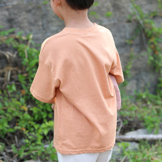 SY LM19058 儿童T恤80-120桔色米色 商品图1