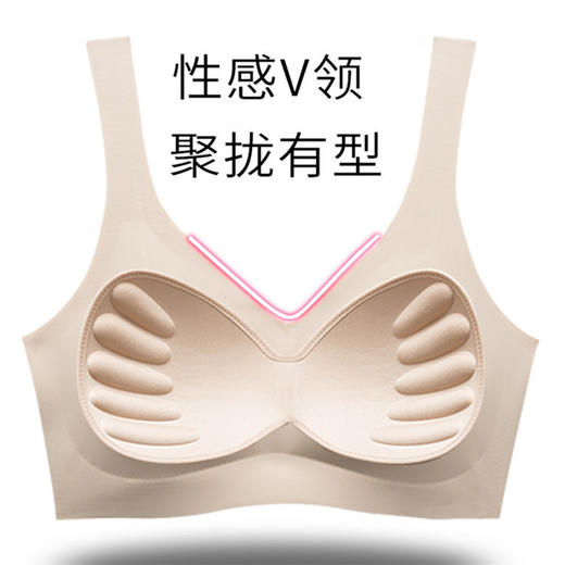 安心无痕内衣女无钢圈运动文胸罩背心式薄款聚拢小胸性感 商品图4