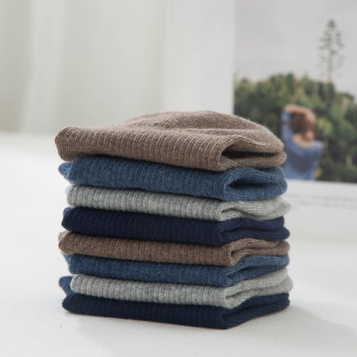 【男士纯色船袜】男士船袜隐形袜纯色棉袜透气吸汗男款袜子素色 商品图3