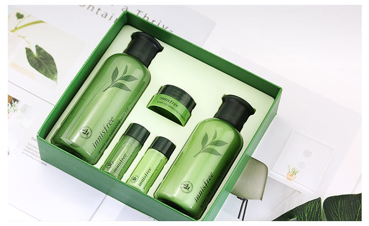 innisfree悦诗风吟绿茶精萃平衡保湿水乳套装