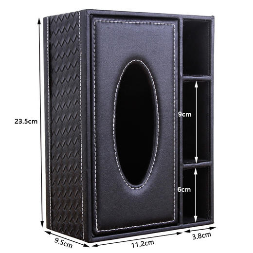 JH-03欧式多功能皮革纸巾盒创意客厅桌面收纳盒 TZW 商品图2